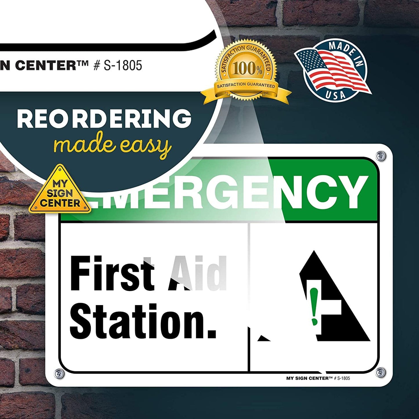 Emergency First Aid Station Sign