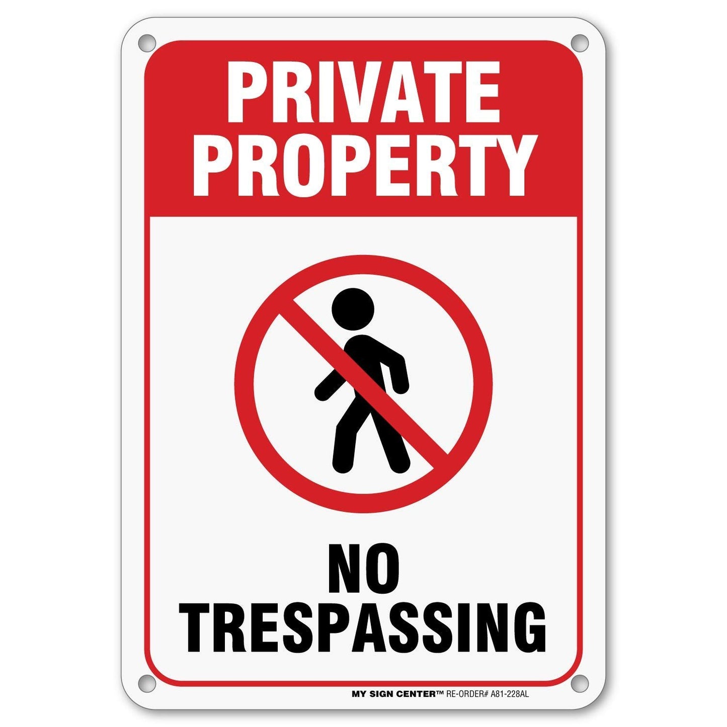 Private Property No Trespassing Sign 3