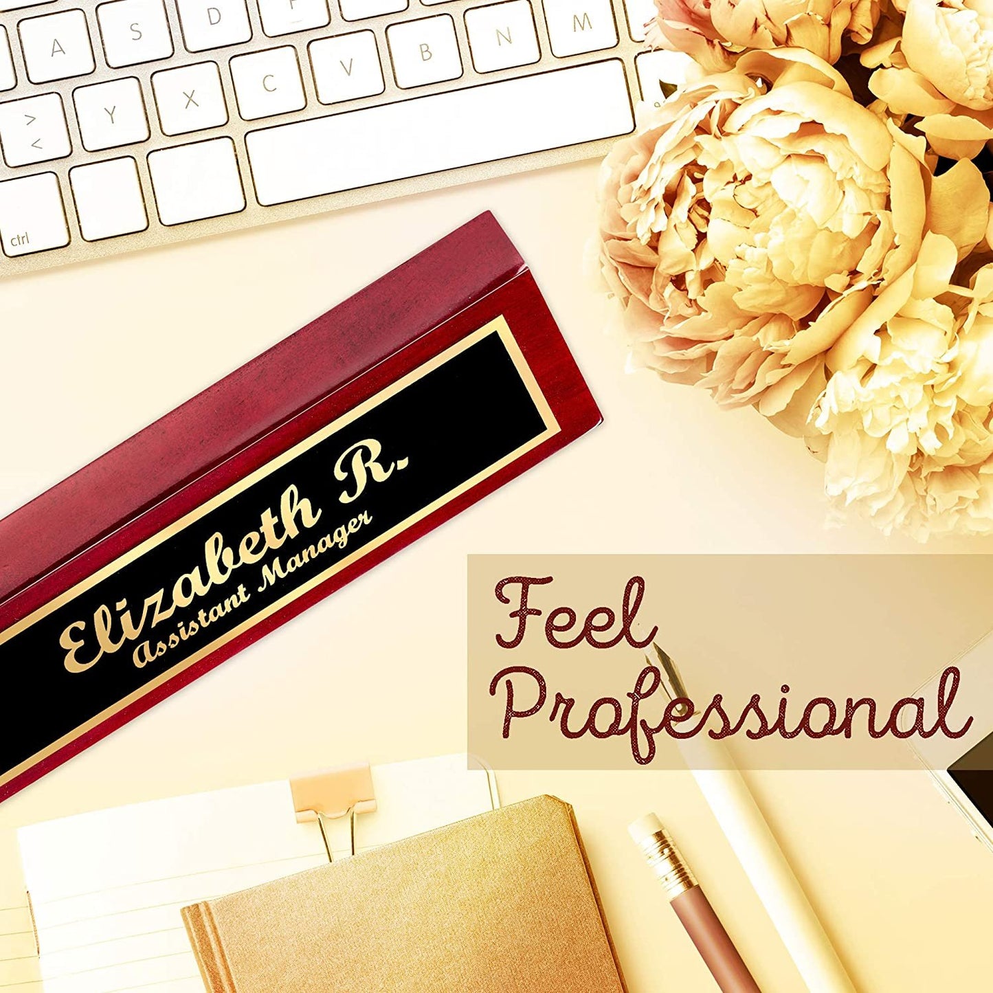Desk Name Plate Personalized Custom Plaque