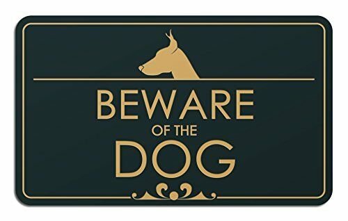Beware of The Dog Laser Engraved Sign