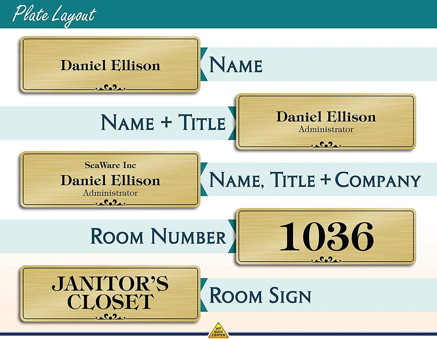 Name Plate for Door