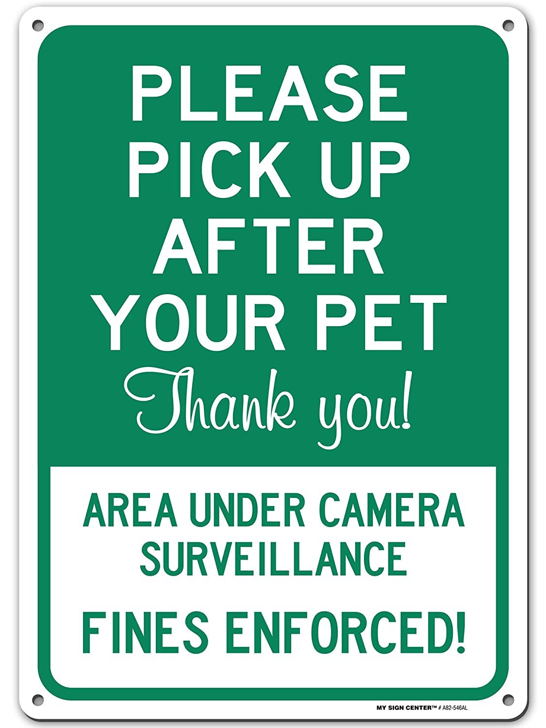 Please Pick Up After Your Pet Sign