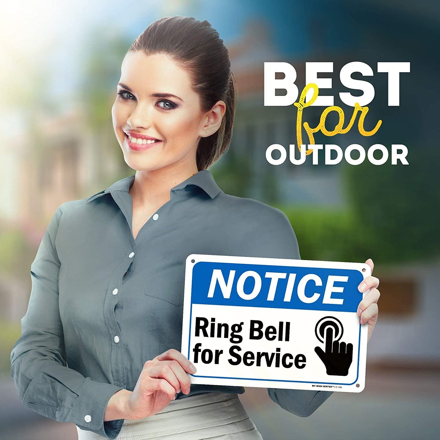 Notice Please Ring Bell for Service Sign