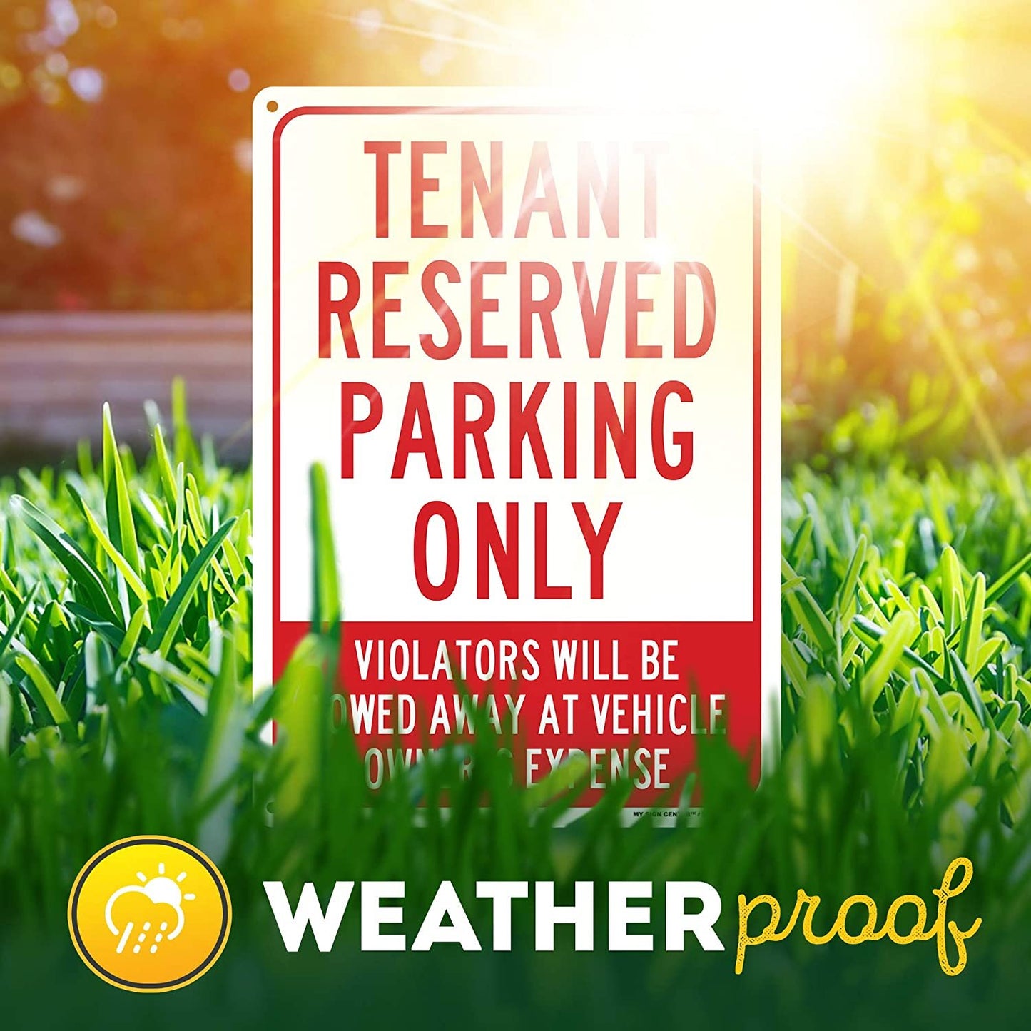 Tenant Parking Only Unauthorized Vehicles Will Be Towed Signs