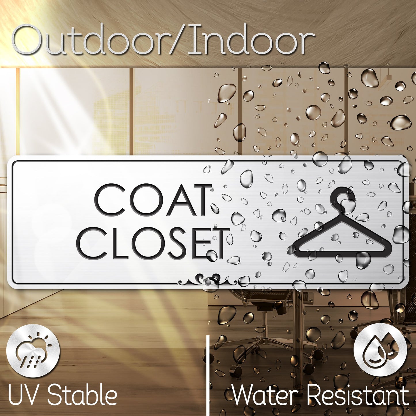 Coat Closet Sign Coat Storage Closet Door Accessories