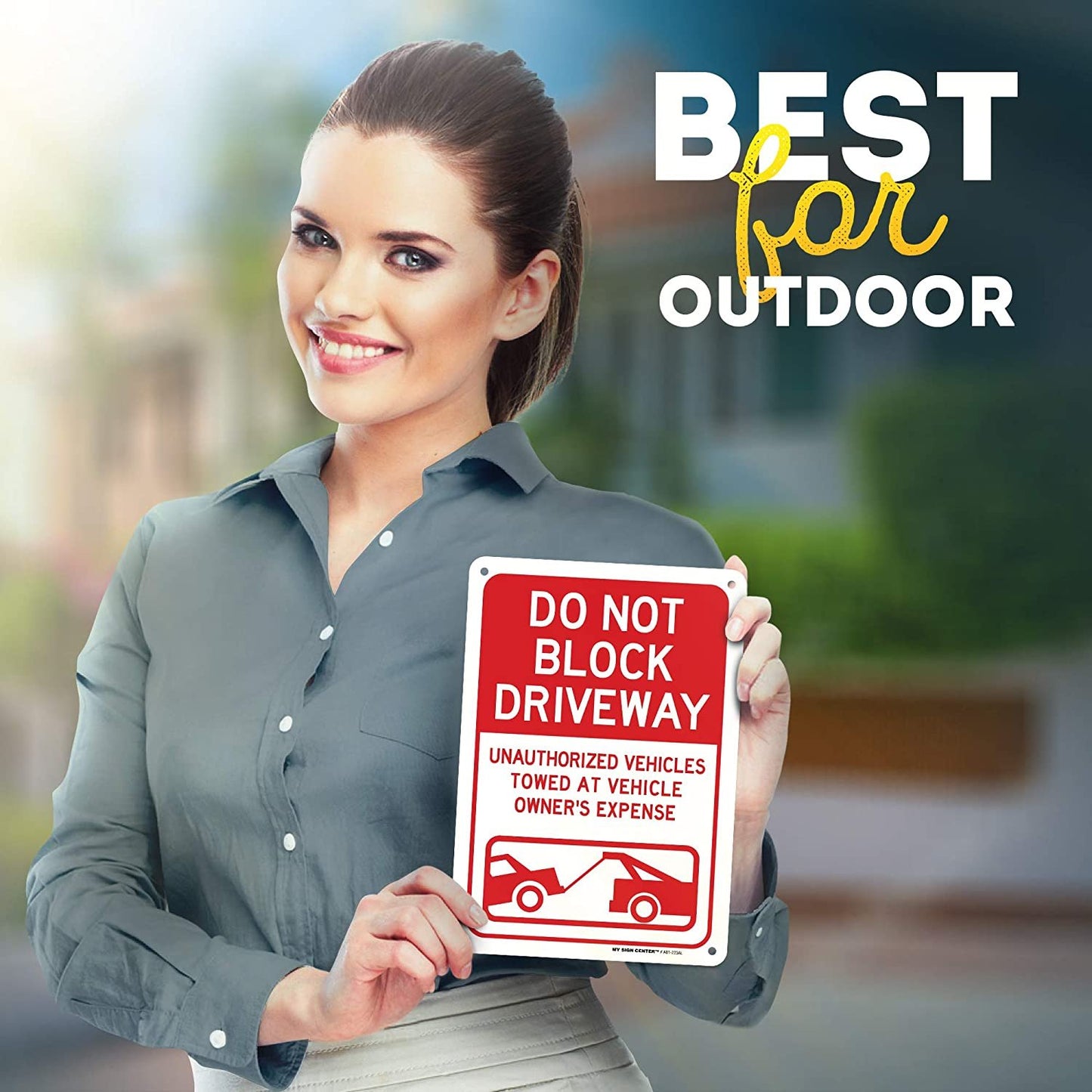 Do Not Block Driveway Outdoor Sign 1