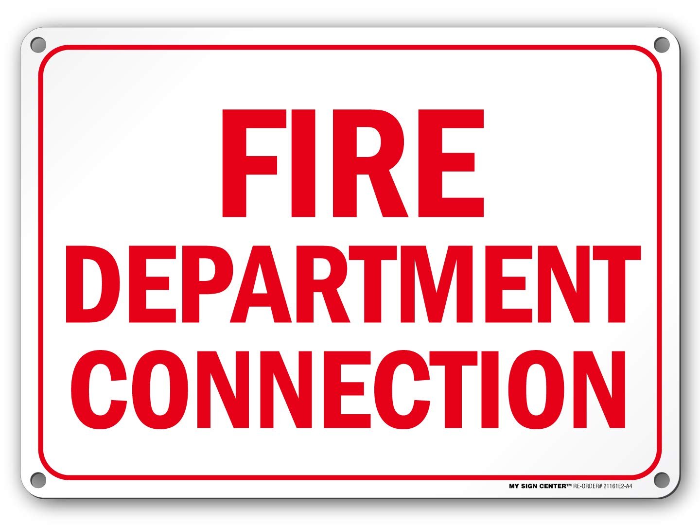 Fire Department Connection Sign