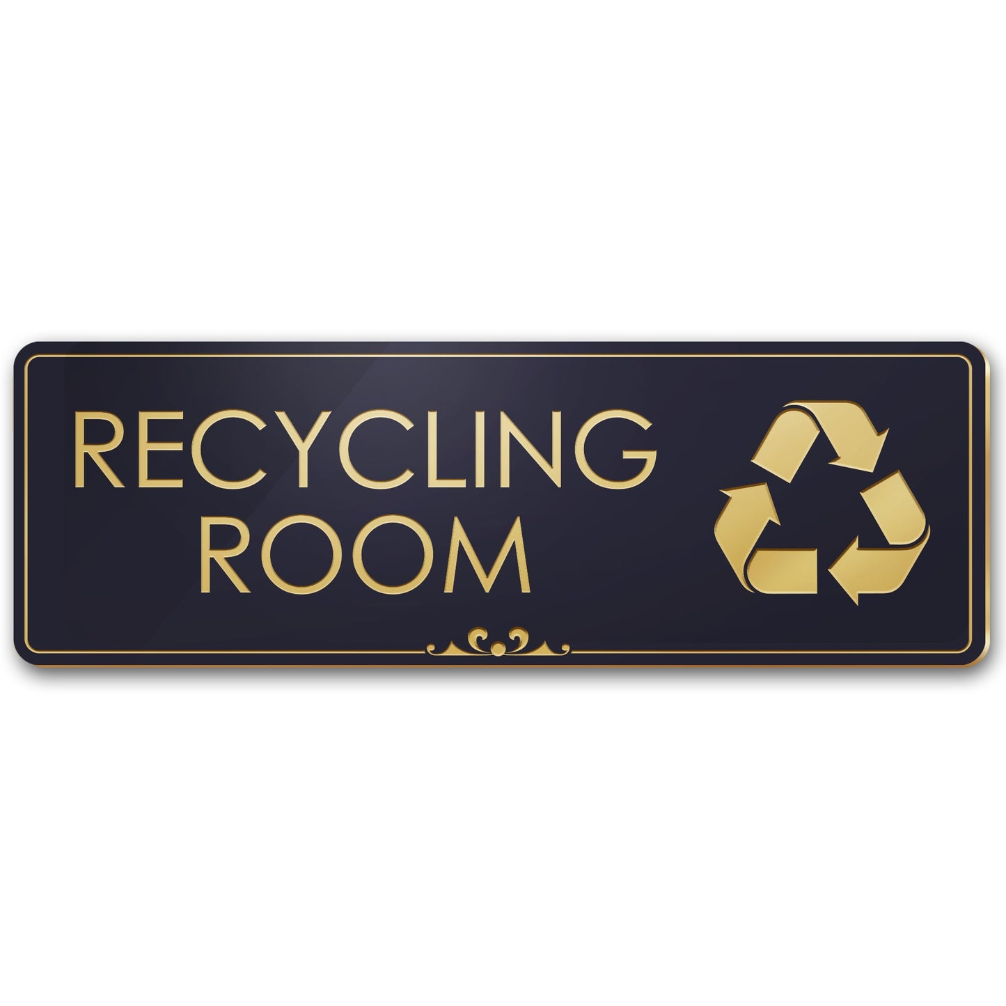 Recycle Room Trash Can Sign