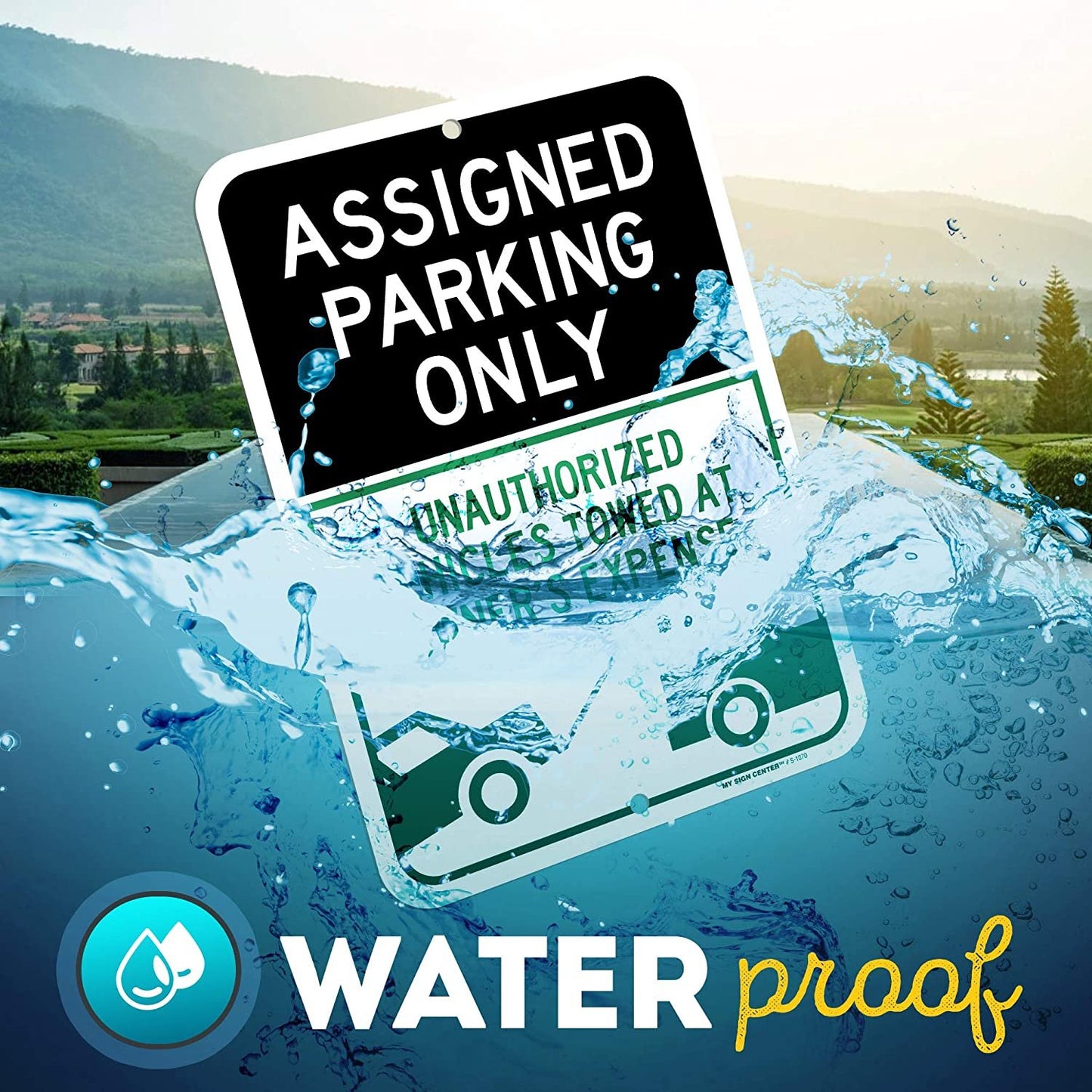 Assigned Parking Only Unauthorized Vehicles Will Be Towed Sign