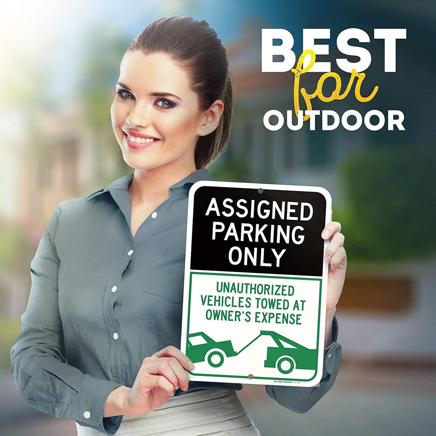 Assigned Parking Only Unauthorized Vehicles Will Be Towed Sign