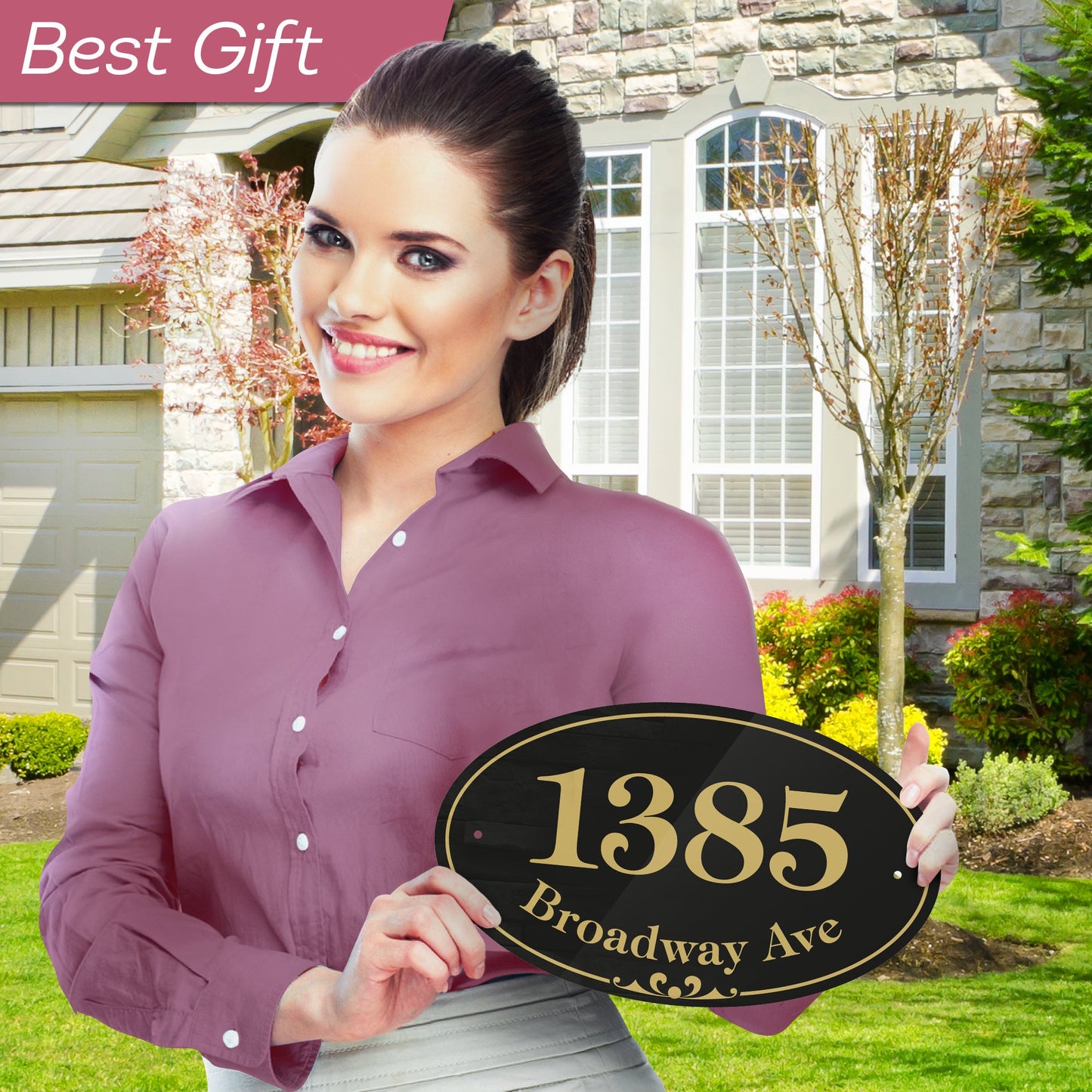 Customized and Personalized Home Address Sign 3