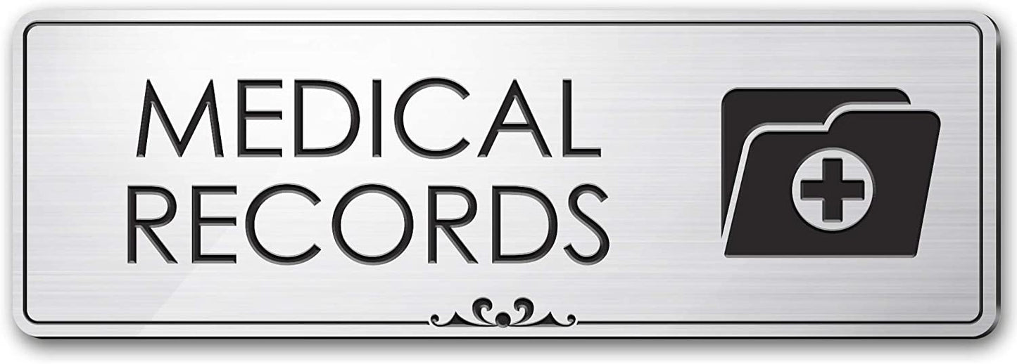 Medical Record Room Sign Office Medical Supplies Sign