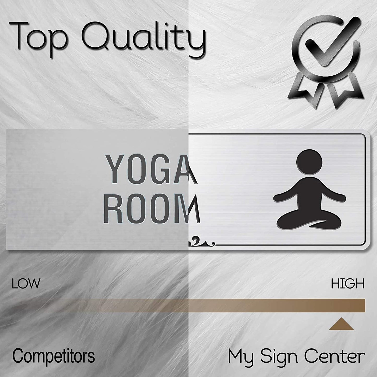 Yoga Room Sign Meditation in Progress Sign