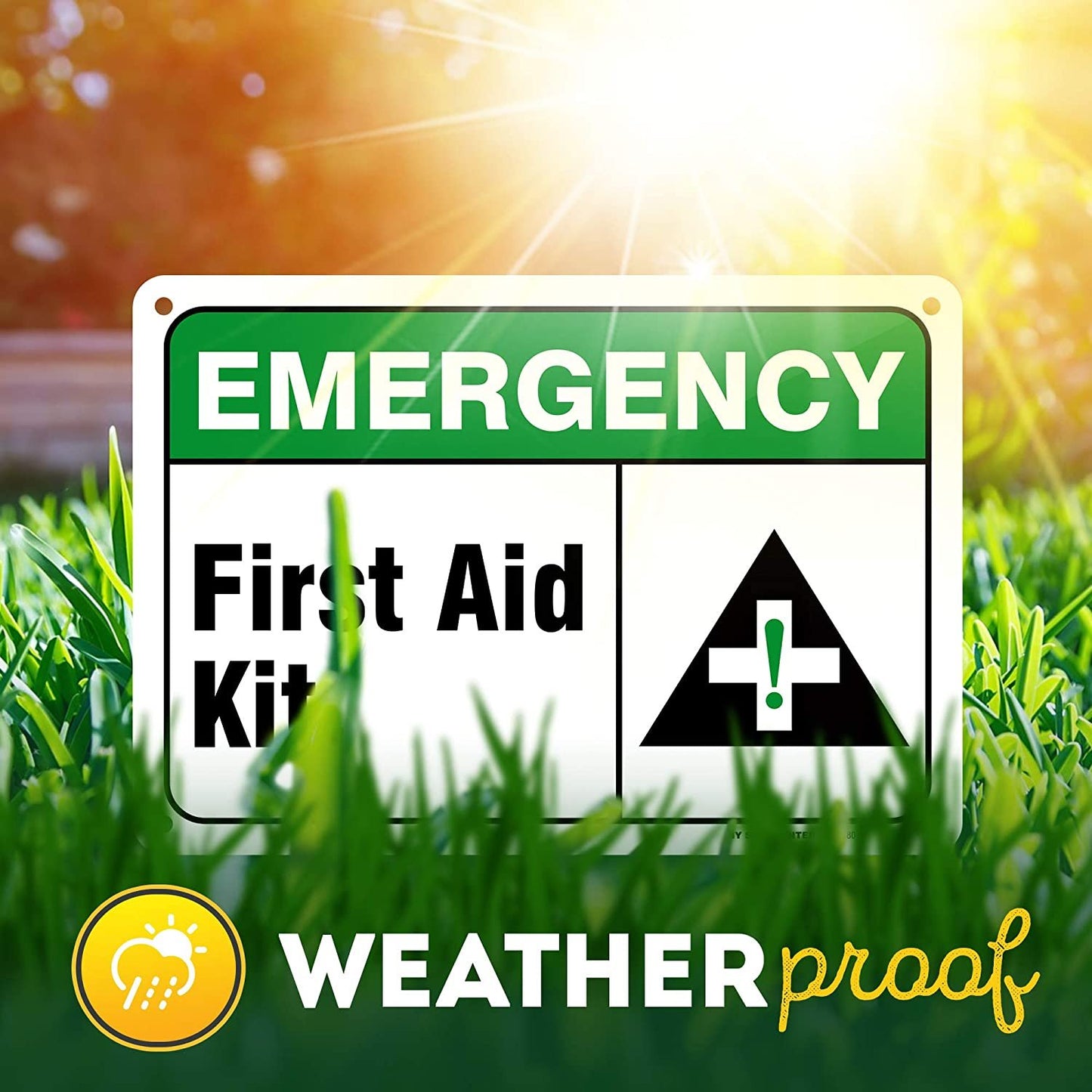 Emergency First Aid Kit Sign