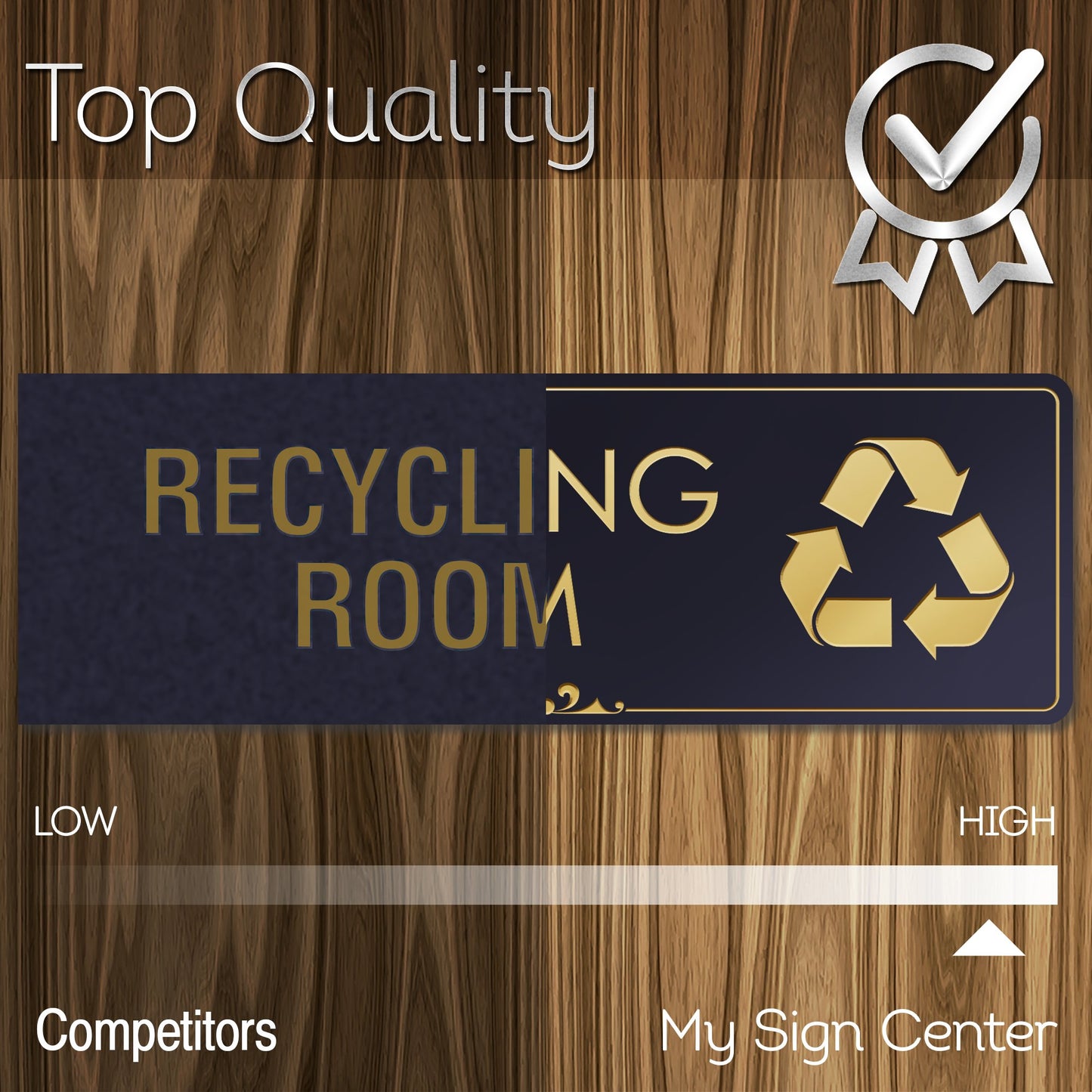 Recycle Room Trash Can Sign