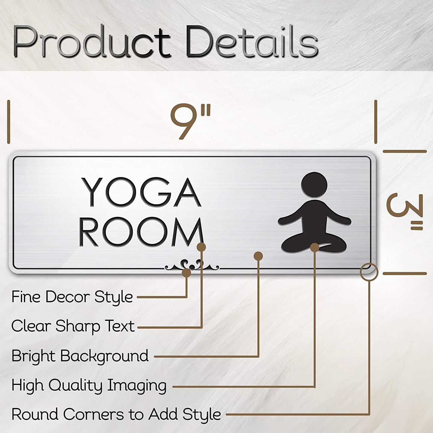 Yoga Room Sign Meditation in Progress Sign