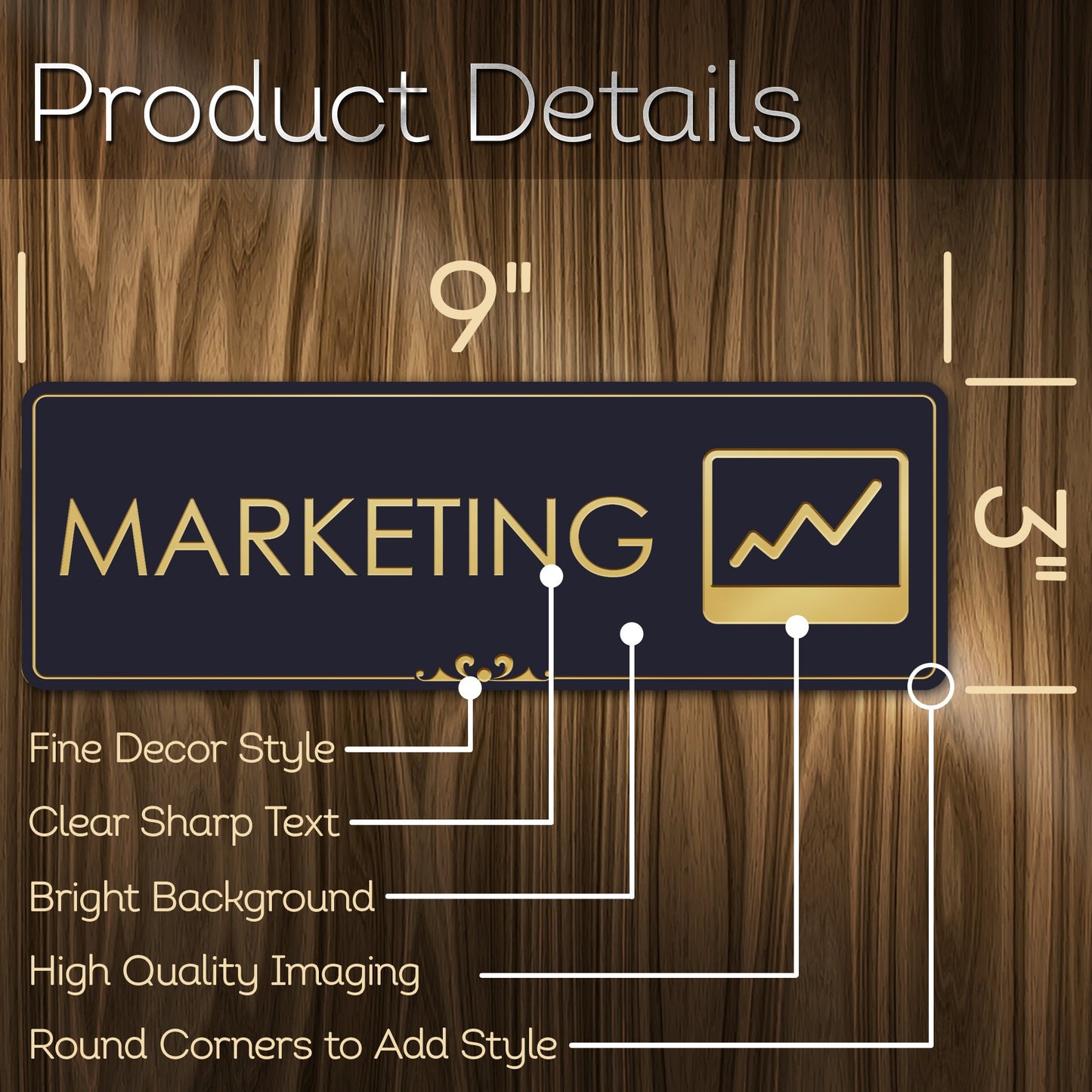 Marketing Office Door Sign
