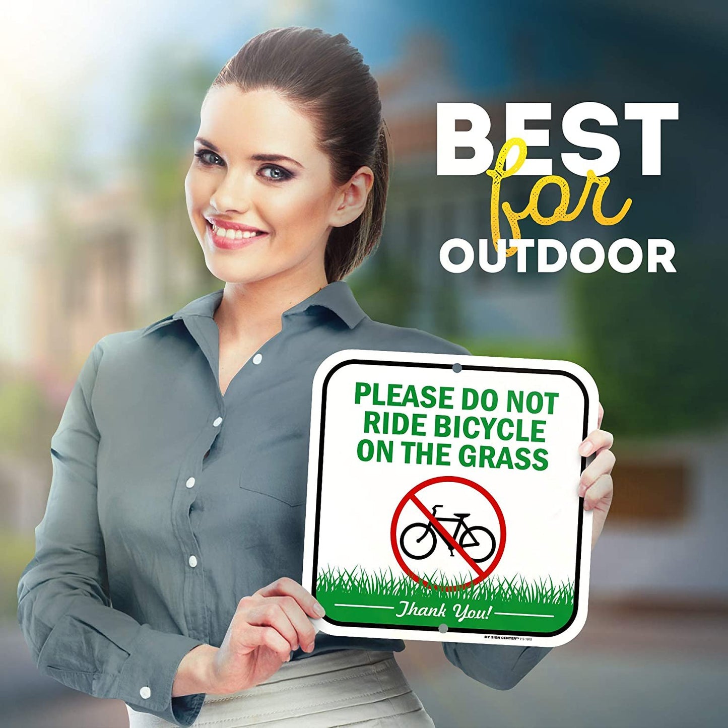 Keep Off Grass Sign Please Do Not Ride Bicycle On The Grass