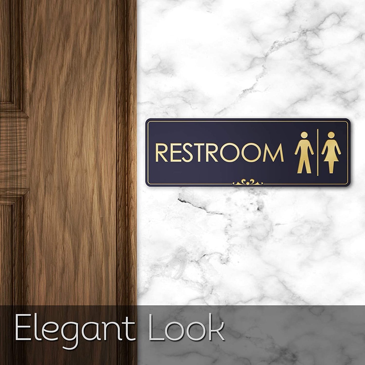 Restroom - Laser Engraved Sign