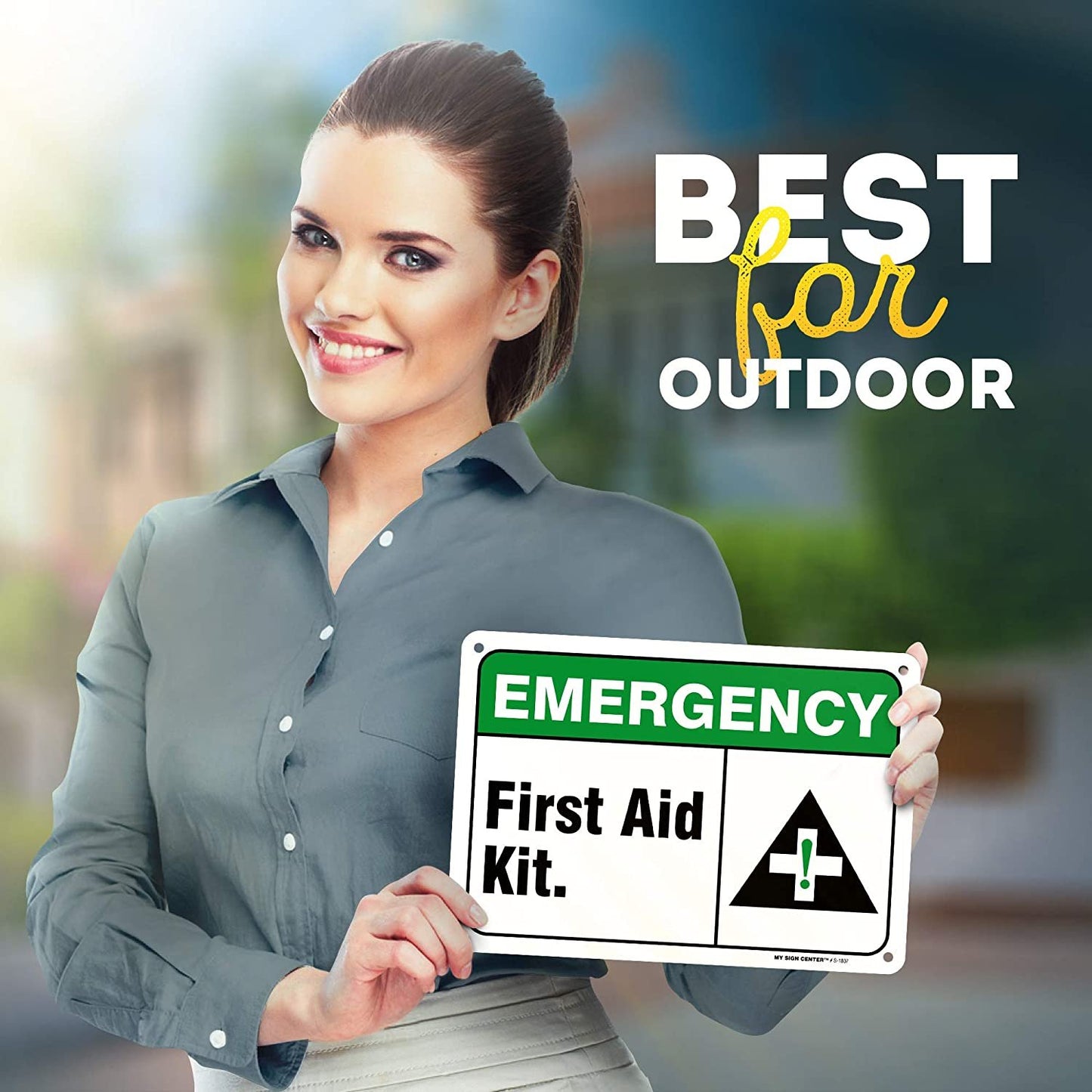 Emergency First Aid Kit Sign