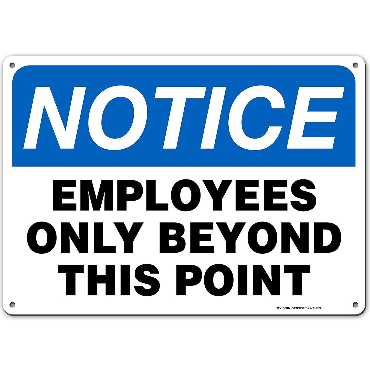 Employees Only Beyond This Point Sign