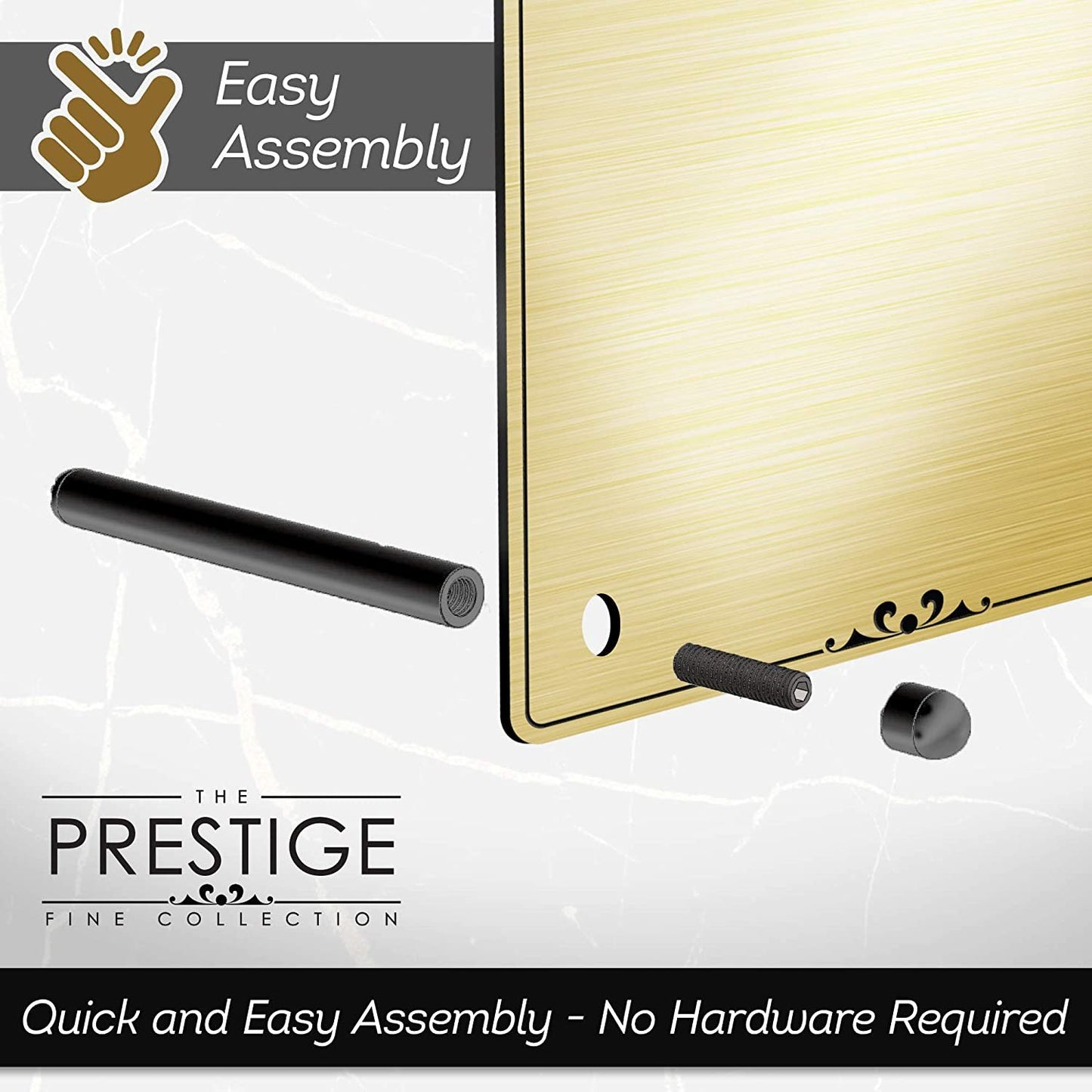 Engraved Message Holder Reception Desk Sign, Prestige Collection