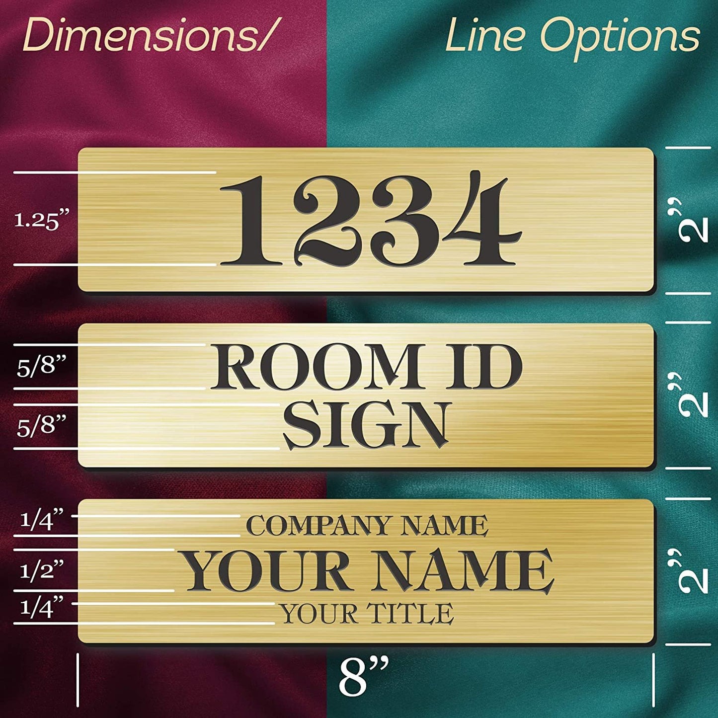 Customized and Personalized Name Plates for Doors