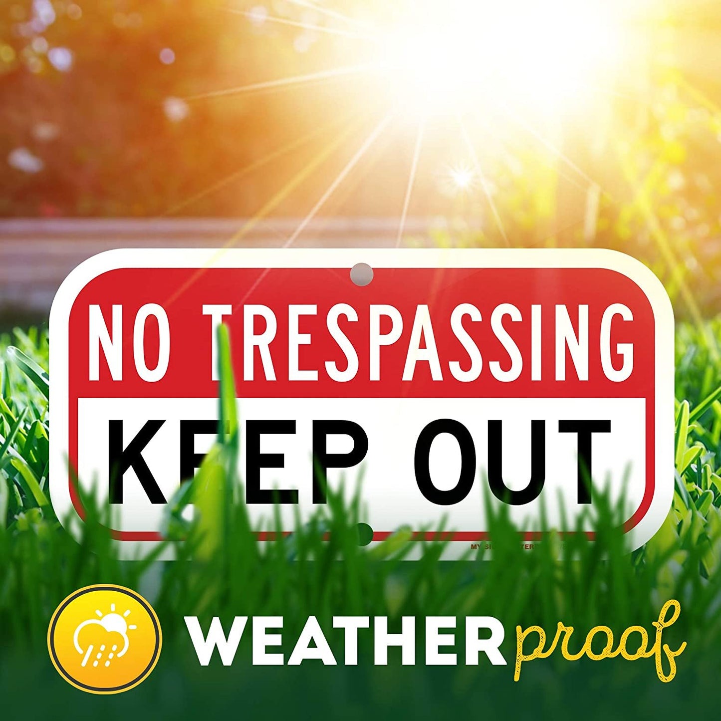 Private Property No Trespassing Keep Out Sign