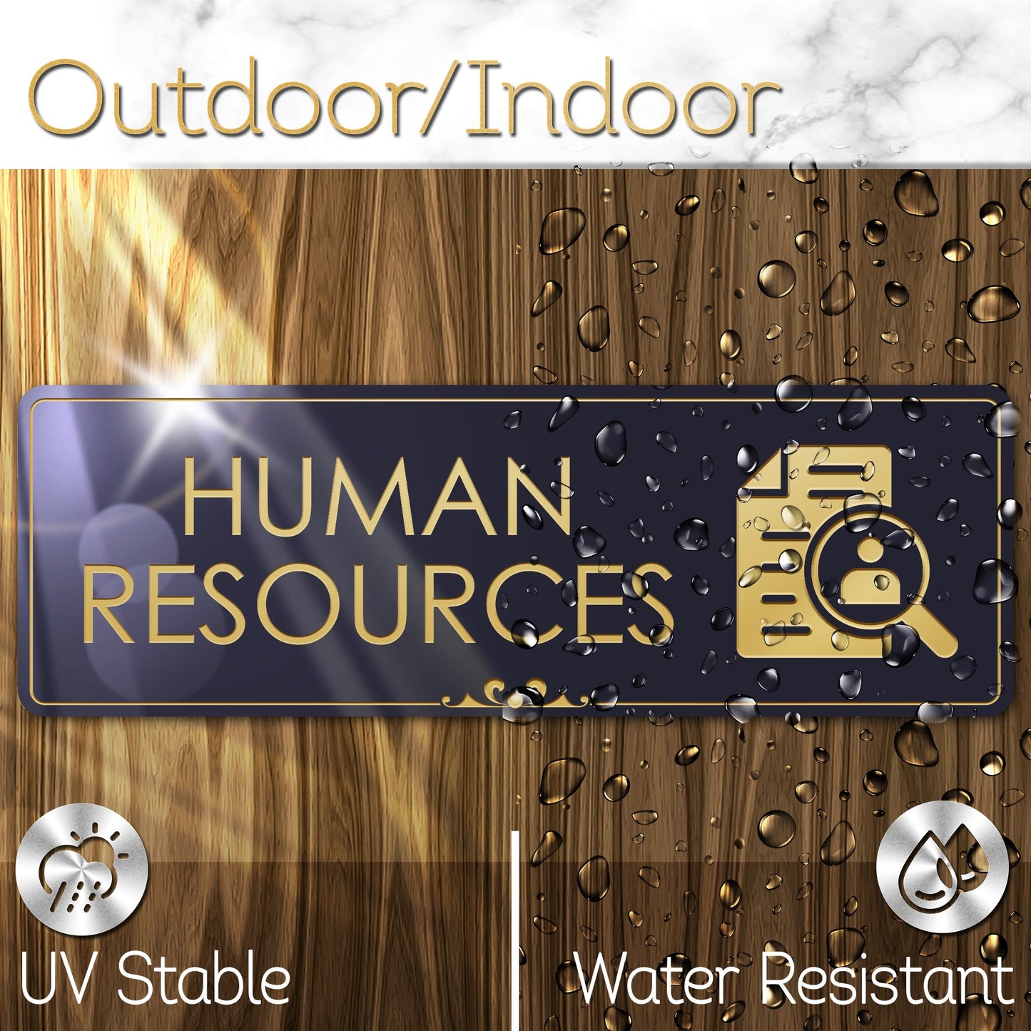 Human Resources Sign for Office Door