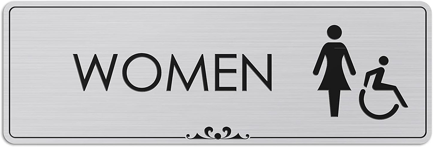 Women Restroom - Laser Engraved Sign 2