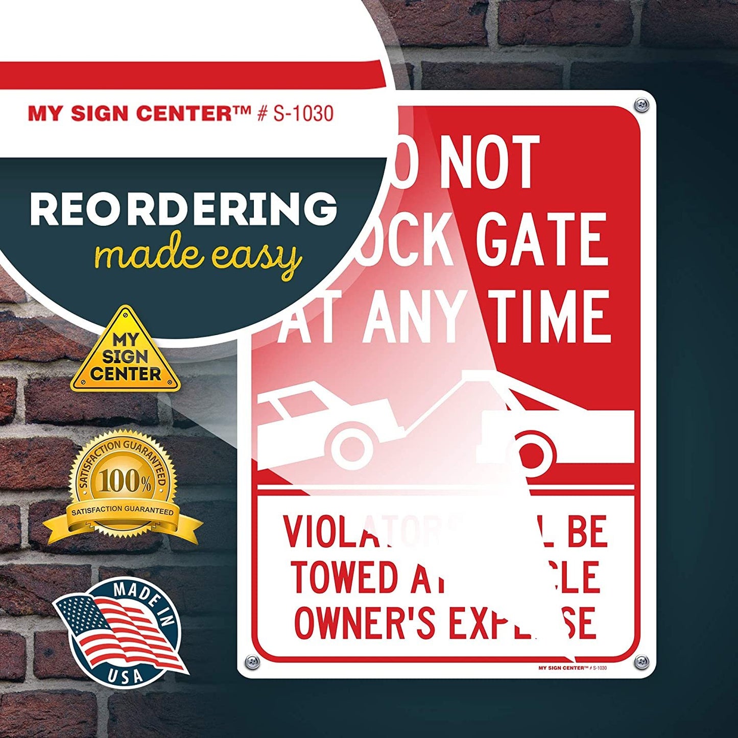 Do Not Block Driveway Sign Violators Will Be Towed
