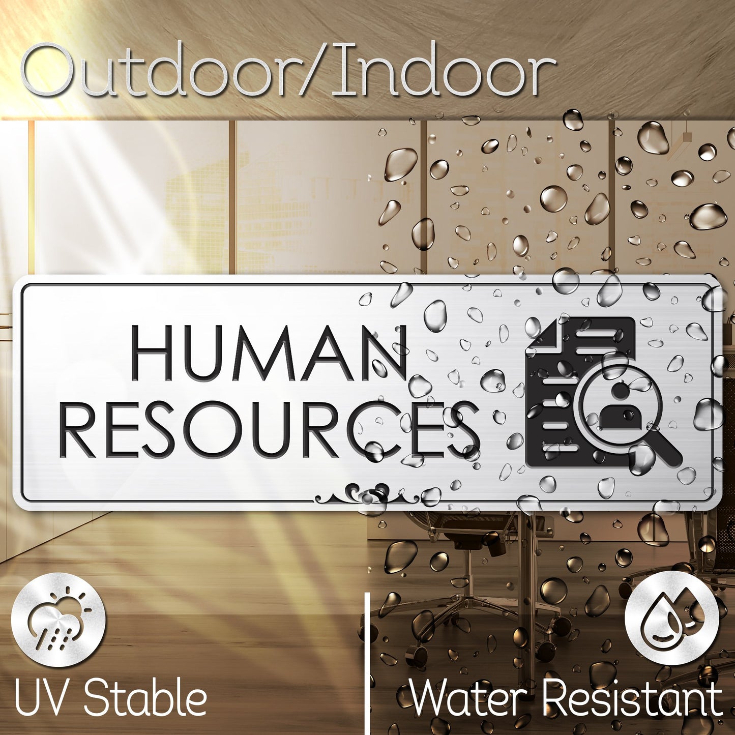 Human Resources Sign for Office Door