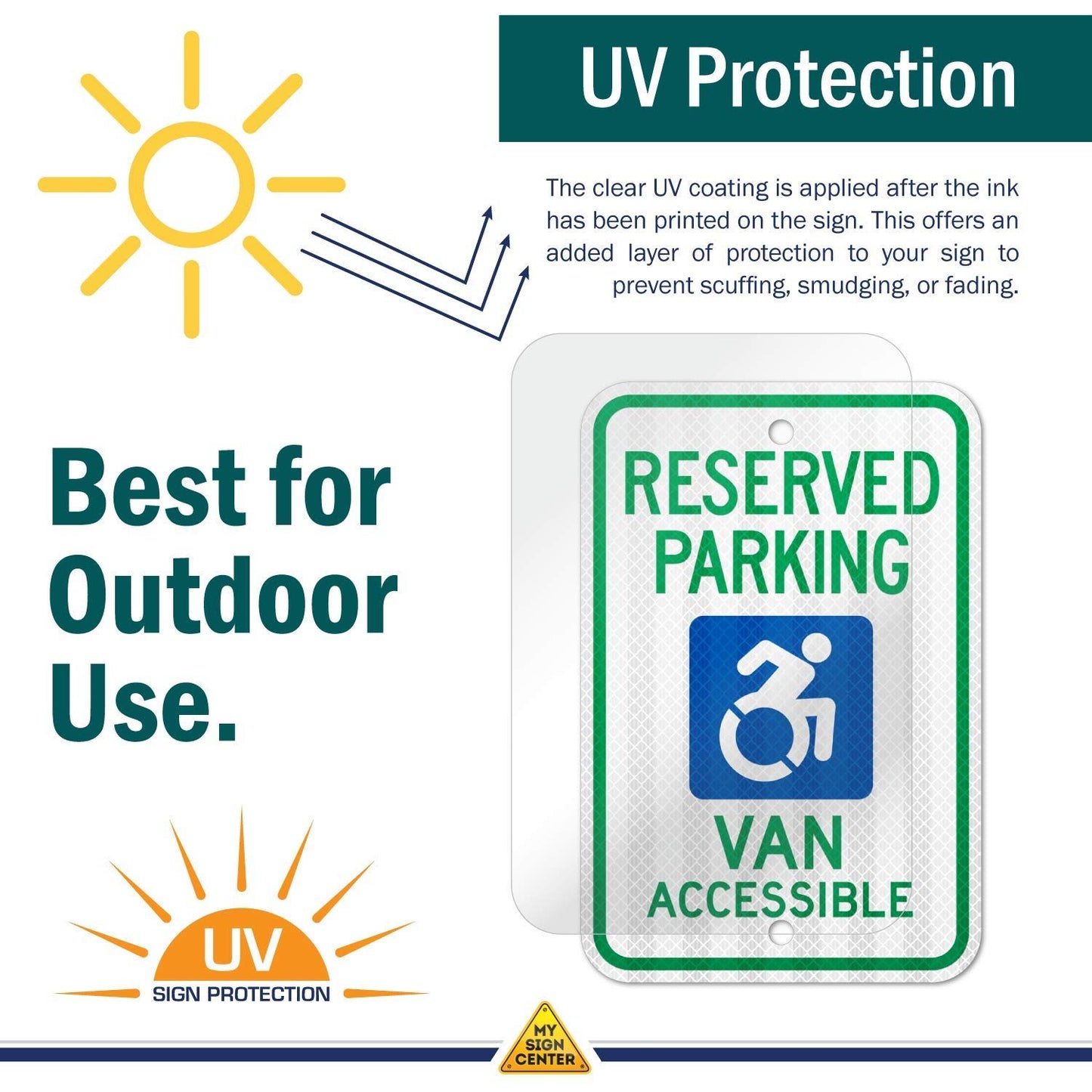 Van Accessible Handicap Parking Sign 4