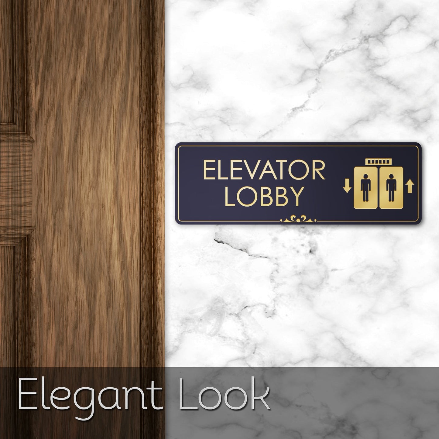 Lobby Elevator Sign Elevator Floor Engraved Sign