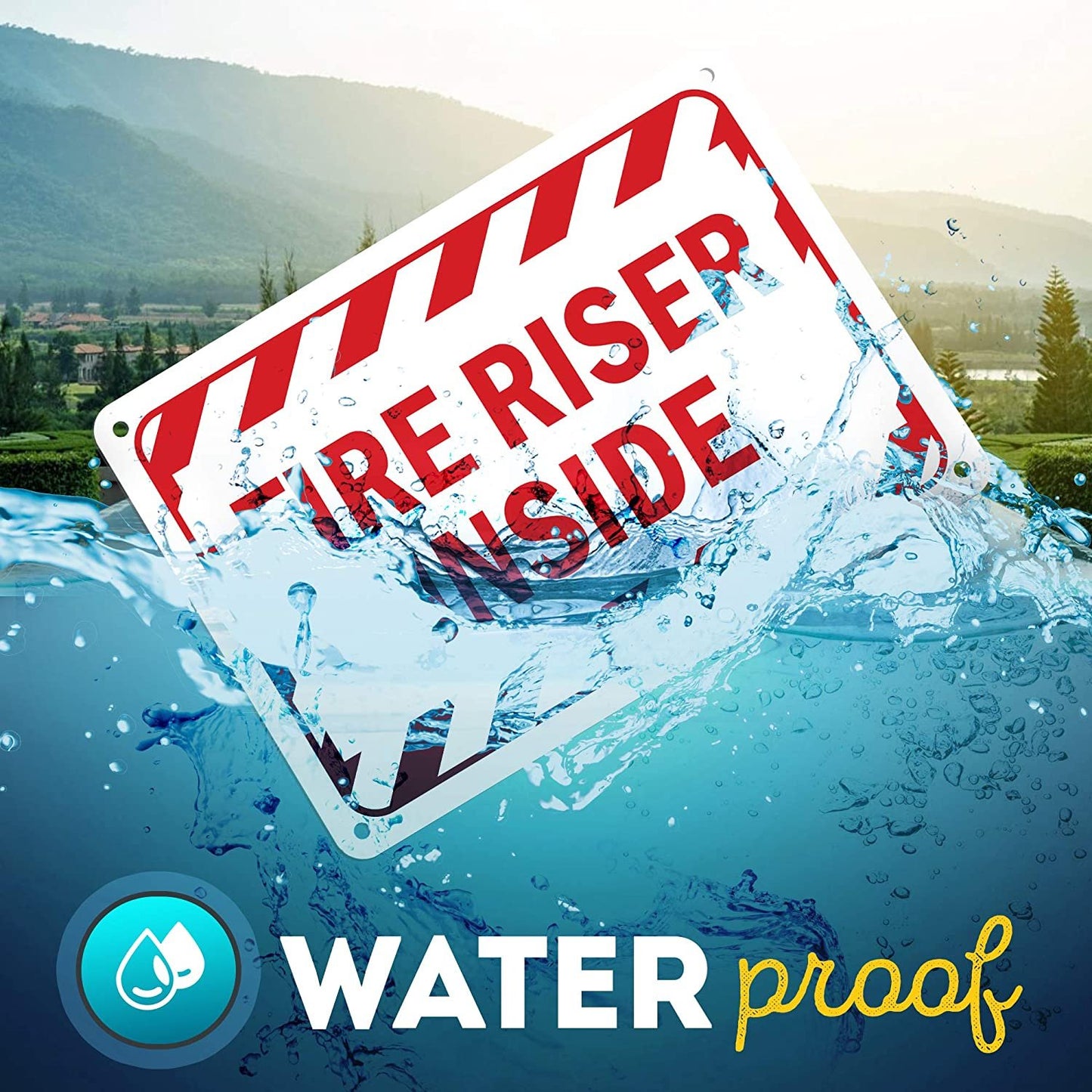 Fire Sprinkler Riser Sign