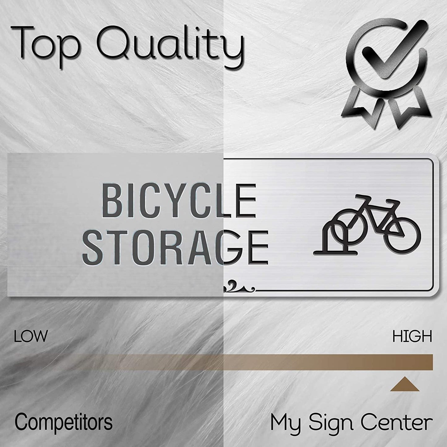 Bicycle Rack Sign Bike Storage Signage