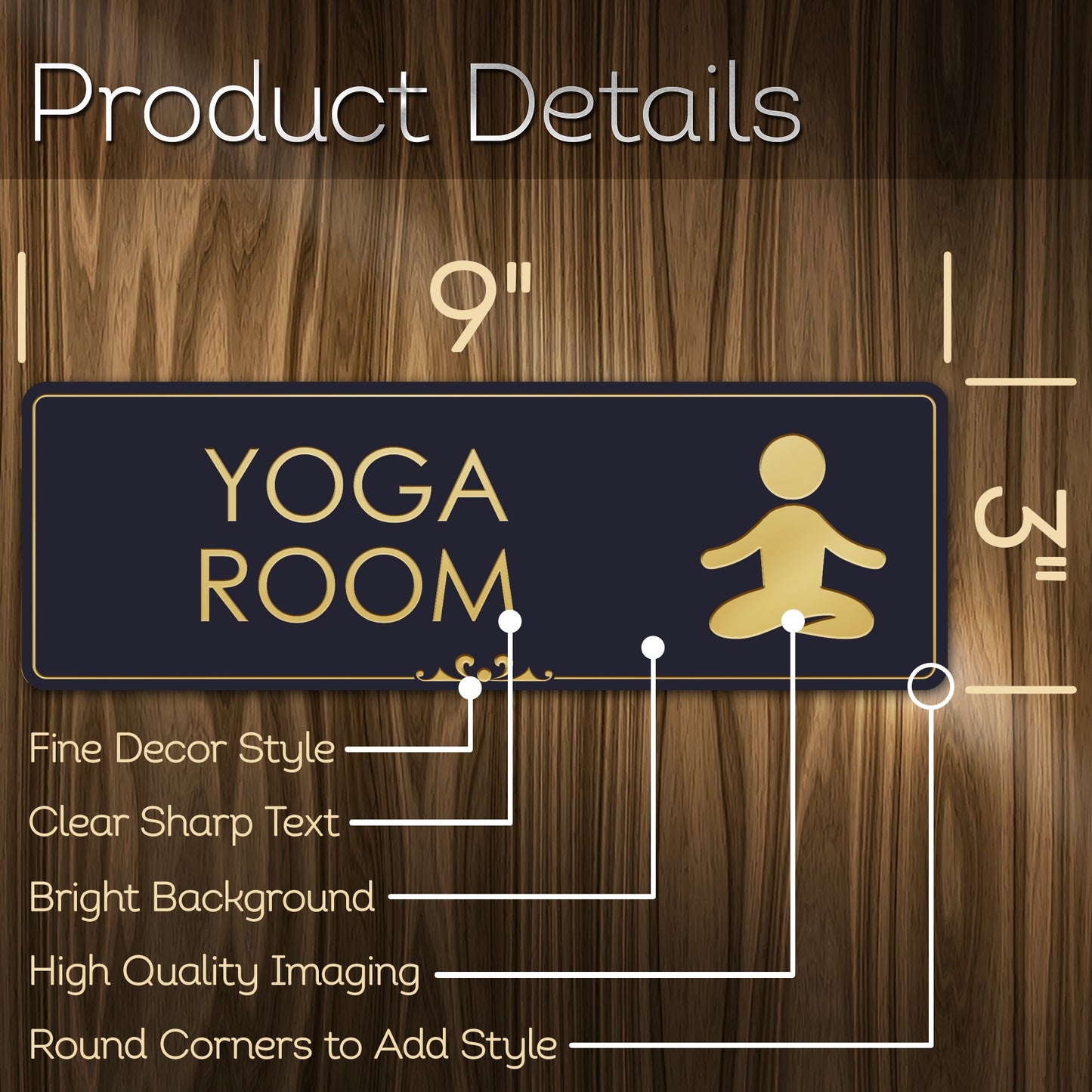 Yoga Room Sign Meditation in Progress Sign