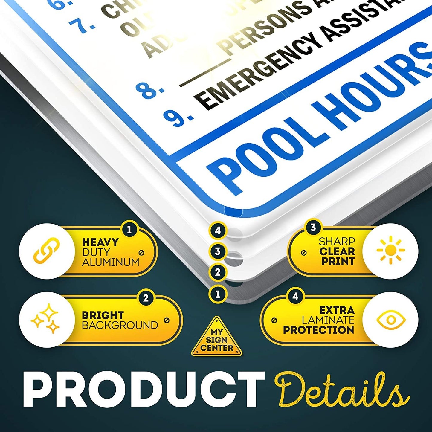 Swimming Pool Rules Sign 2