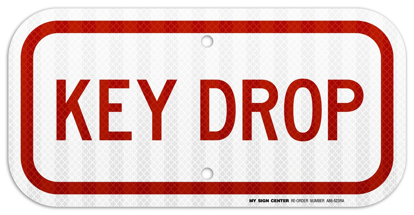 Key Drop Sign