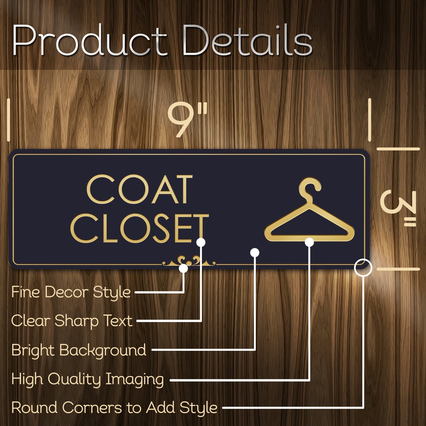 Coat Closet Sign Coat Storage Closet Door Accessories