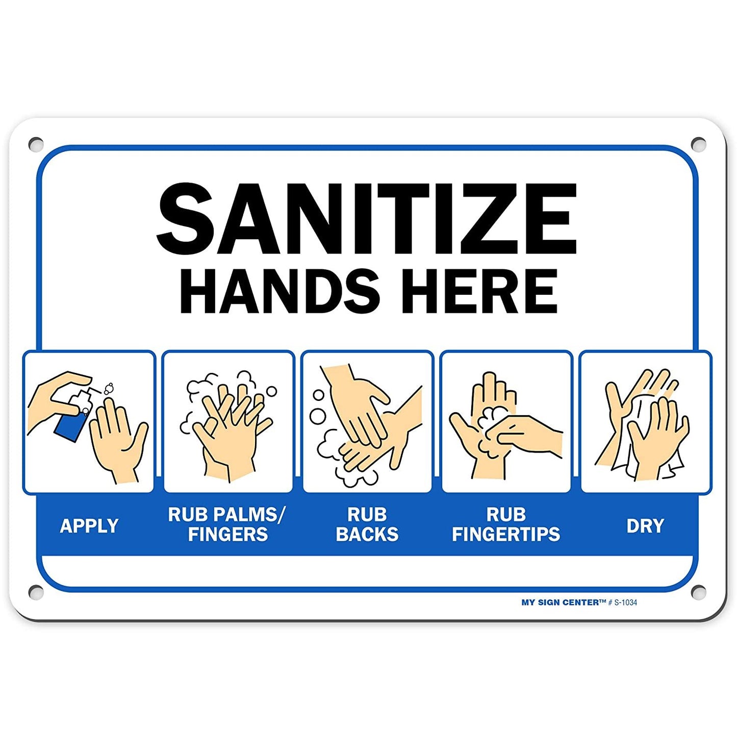 Sanitize Hands Here Sign