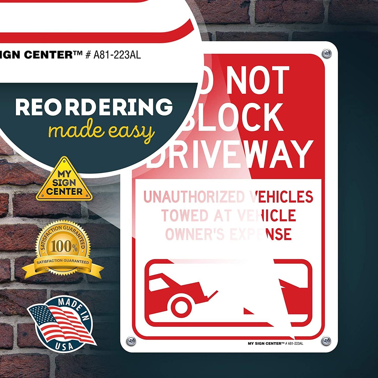 Do Not Block Driveway Outdoor Sign 1