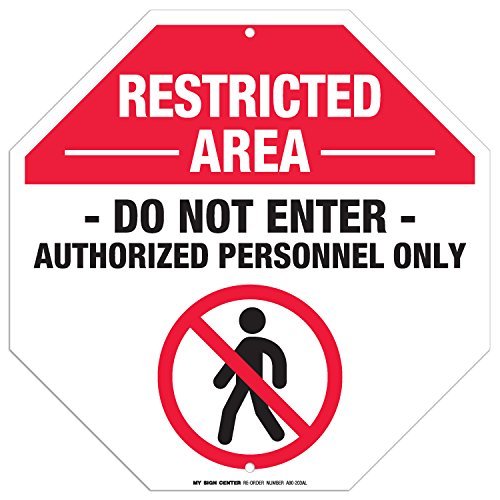 Restricted Area Authorized Personnel Only Sign