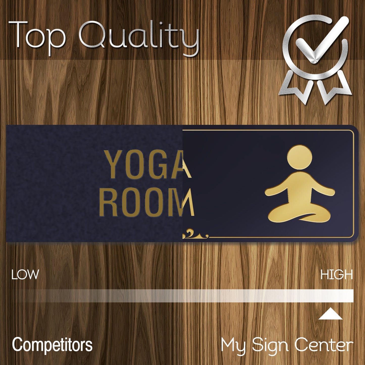 Yoga Room Sign Meditation in Progress Sign