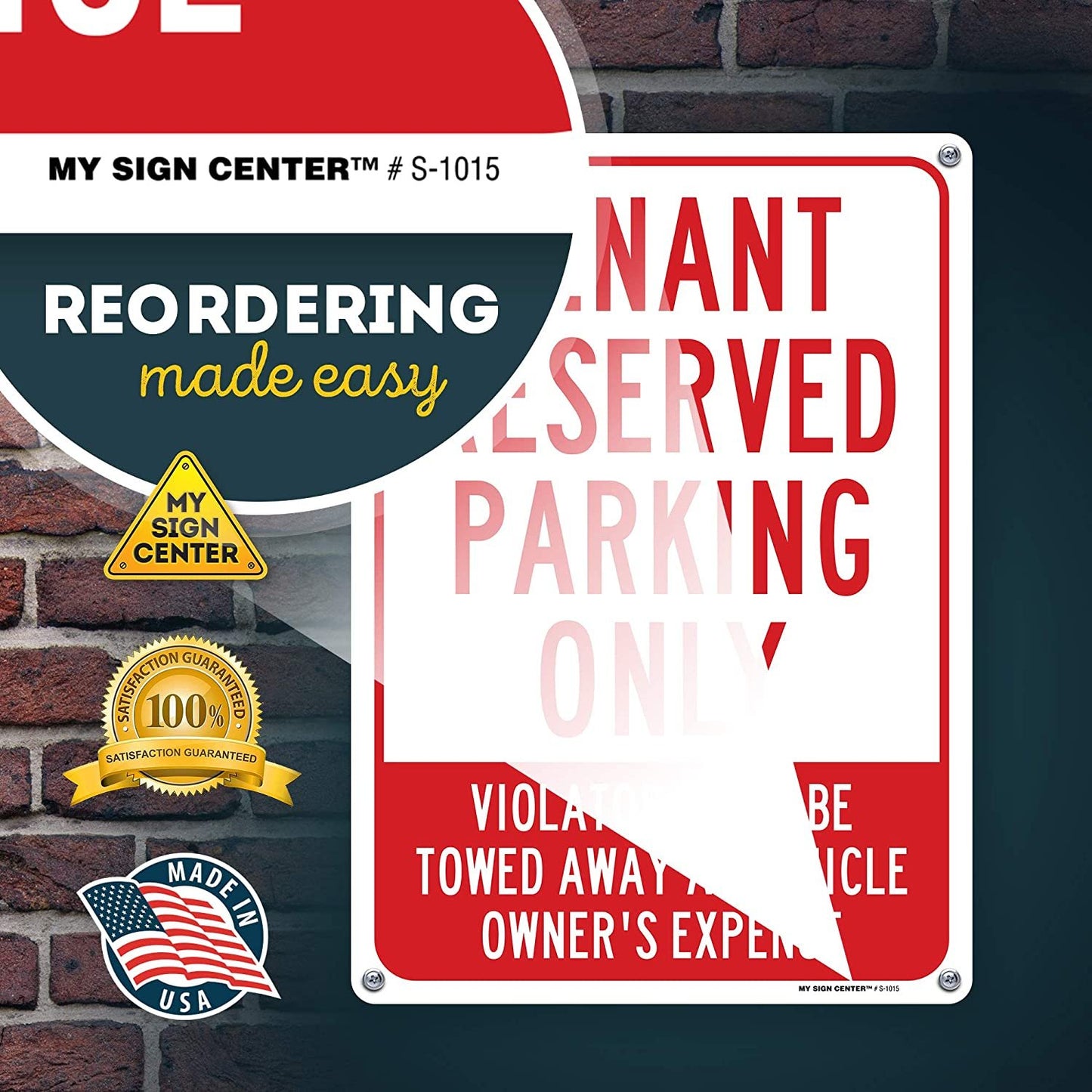 Tenant Parking Only Unauthorized Vehicles Will Be Towed Signs