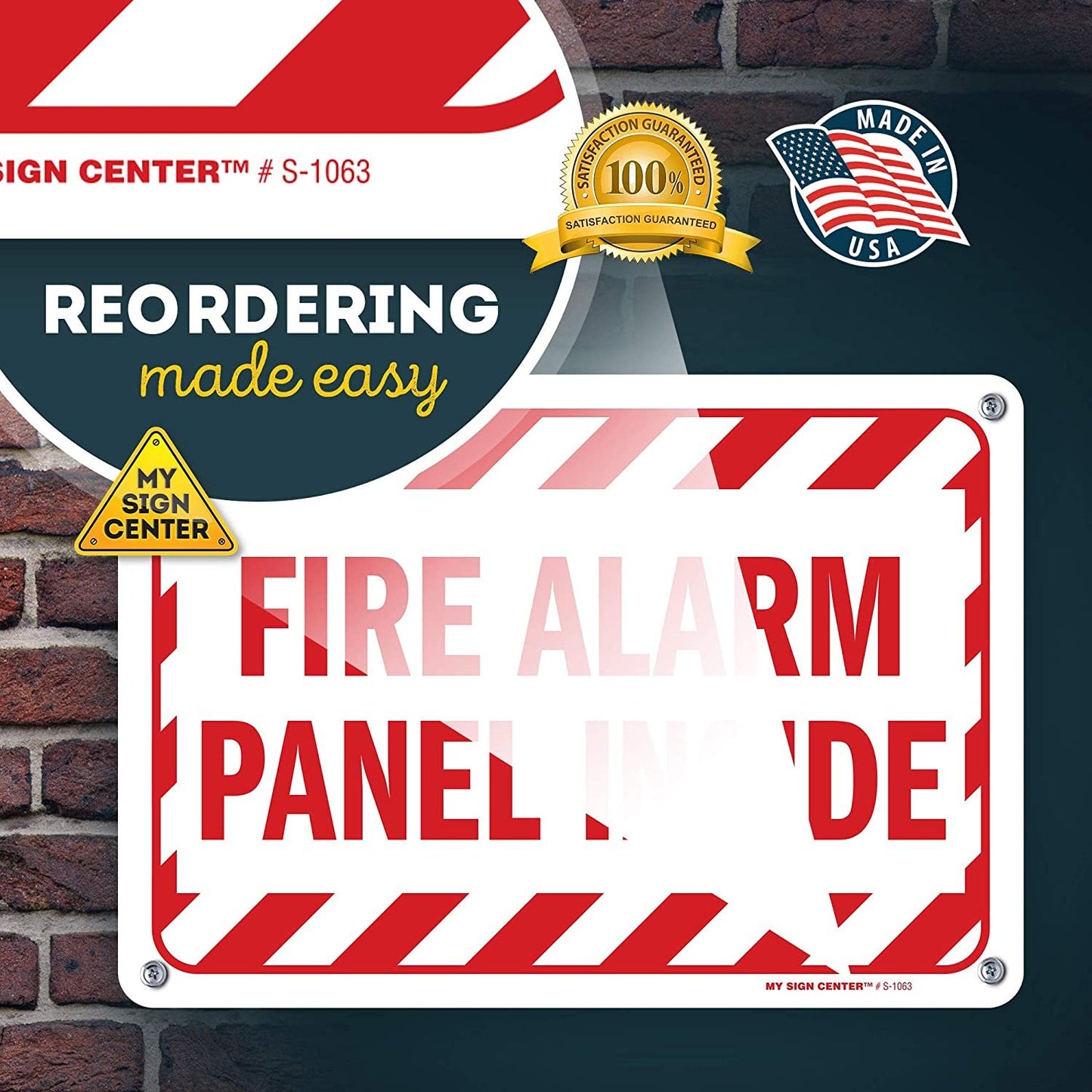 Fire Alarm Panel Inside Sign