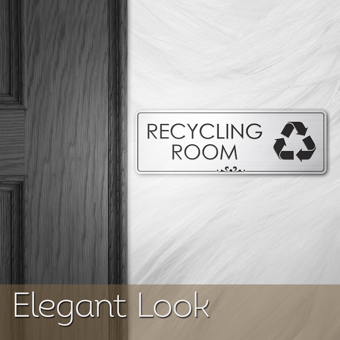 Recycle Room Trash Can Sign
