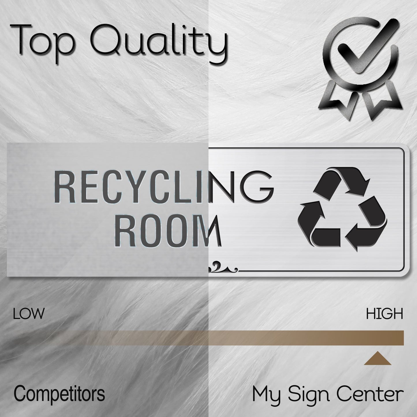 Recycle Room Trash Can Sign