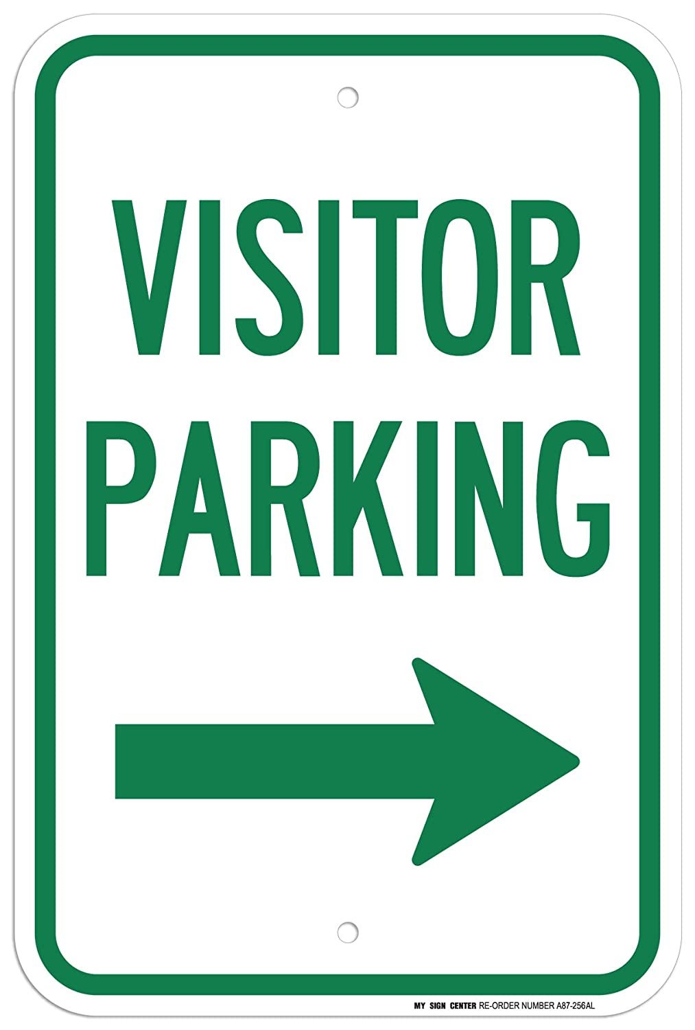 Visitor Parking Right Arrow Sign