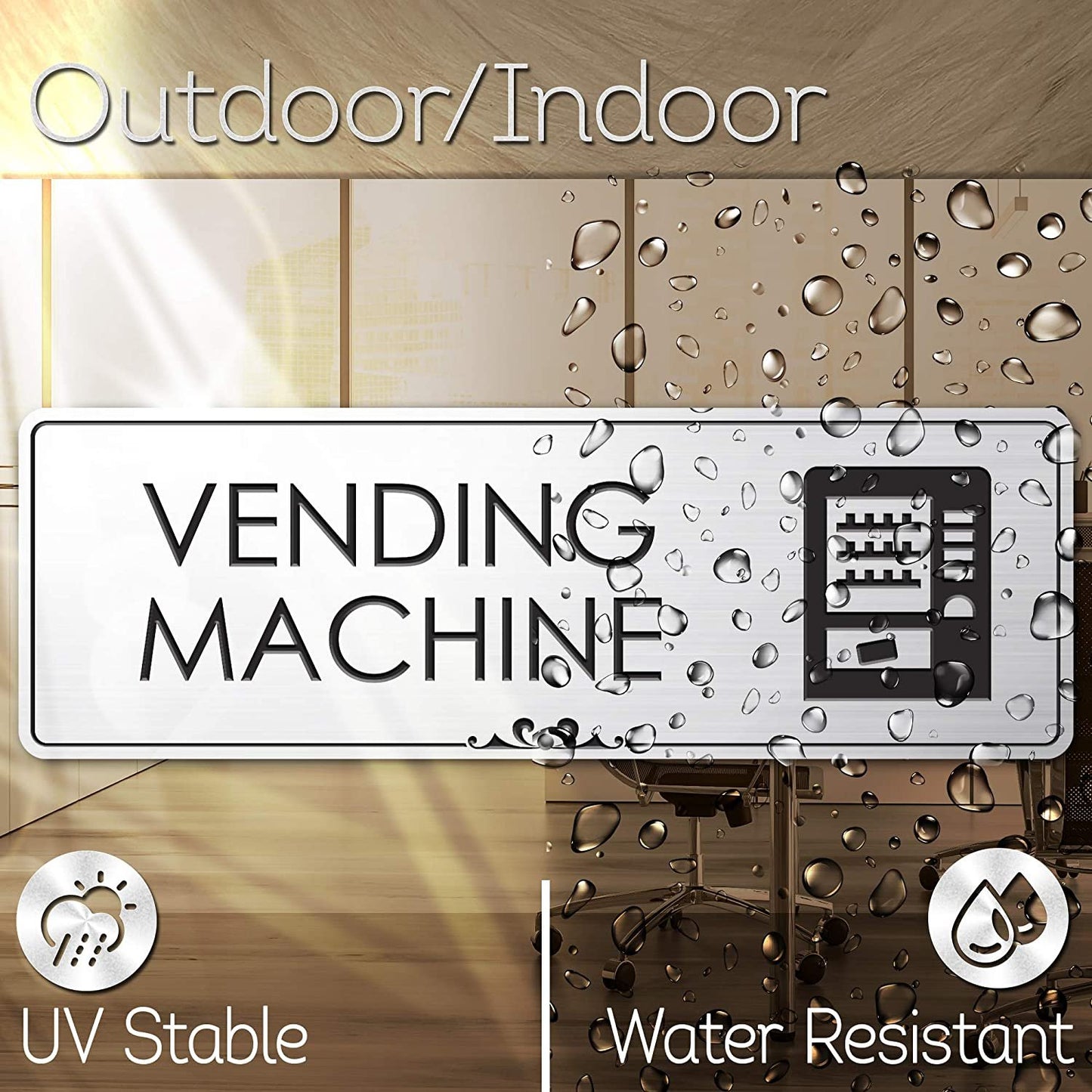 Vending Machines for Business Lunch Room Sign
